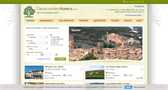 Desktop Screenshot of casasruraleshuesca.com